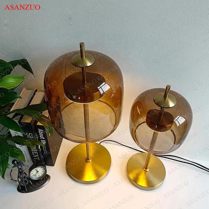 Sleek Gray Table Lamp