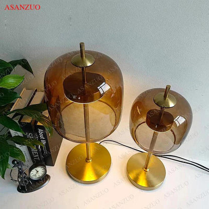 Sleek Gray Table Lamp