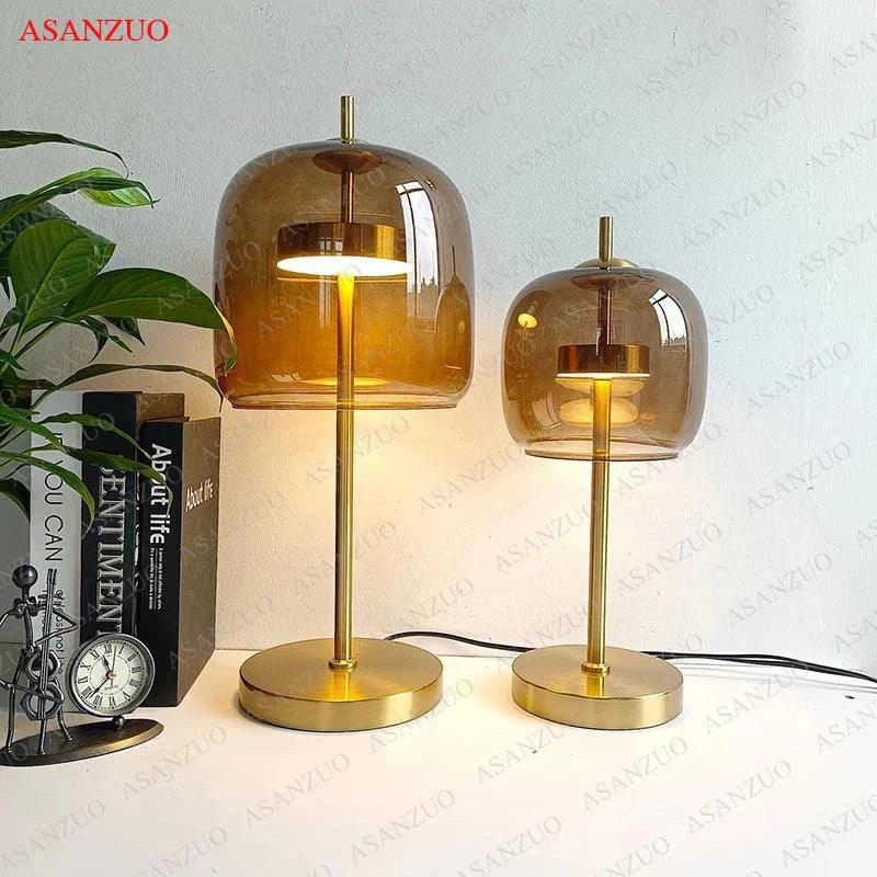 Sleek Gray Table Lamp