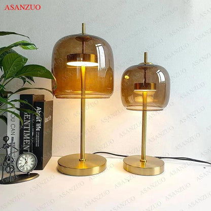 Sleek Gray Table Lamp