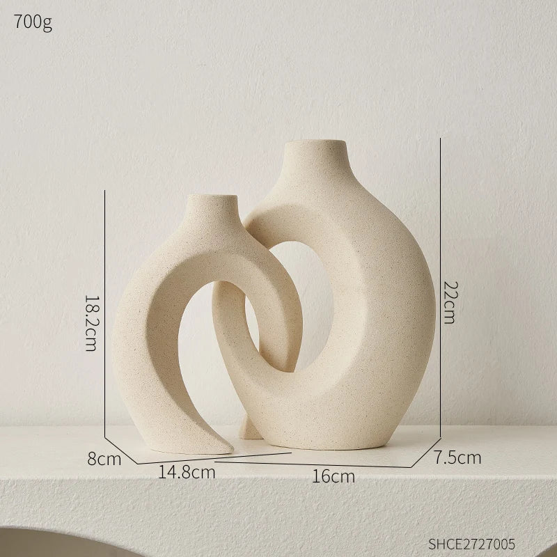 Simple White Ceramic Vase