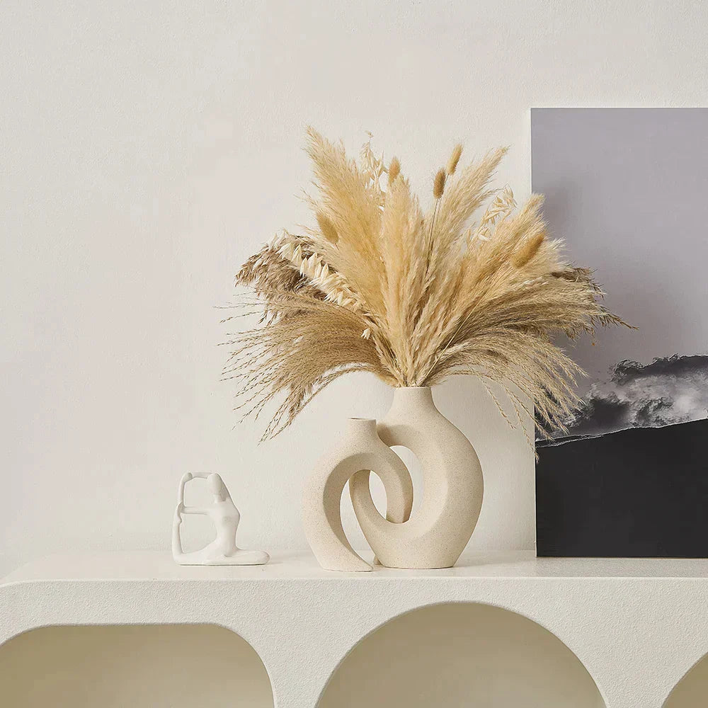 Simple White Ceramic Vase