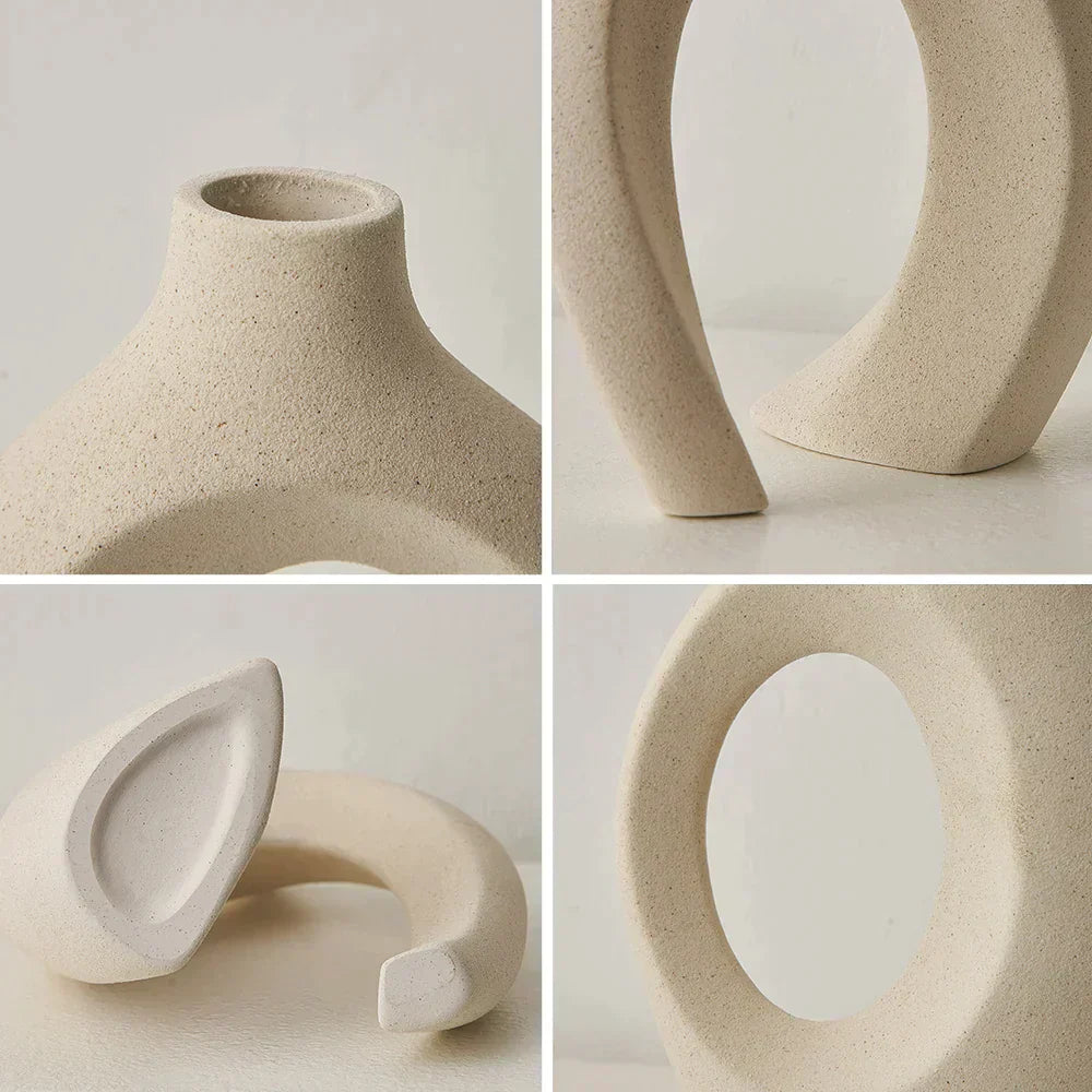 Simple White Ceramic Vase
