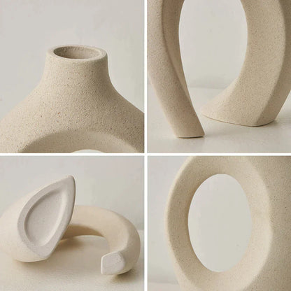 Simple White Ceramic Vase