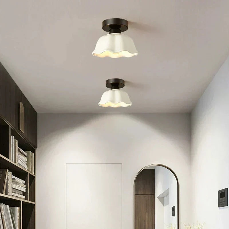 Luxurious Glass Ceramic Chandelier Light