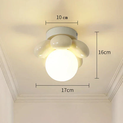 Elegant Floral Glass Pendant Light - Fesara