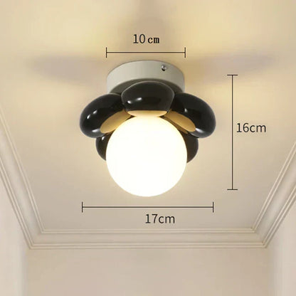 Elegant Floral Glass Pendant Light