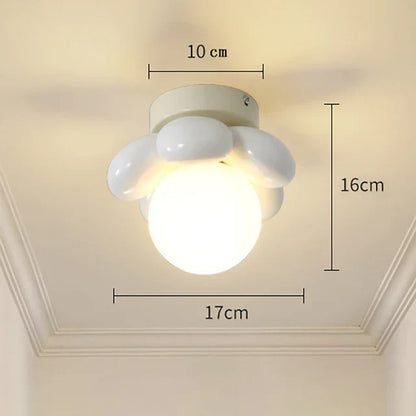 Elegant Floral Glass Pendant Light