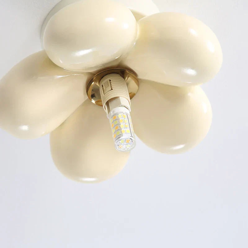 Elegant Floral Glass Pendant Light