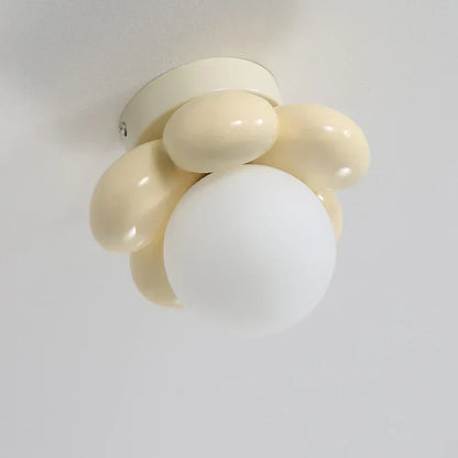 Elegant Floral Glass Pendant Light
