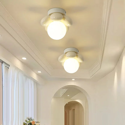 Elegant Floral Glass Pendant Light