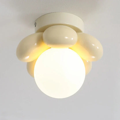 Elegant Floral Glass Pendant Light
