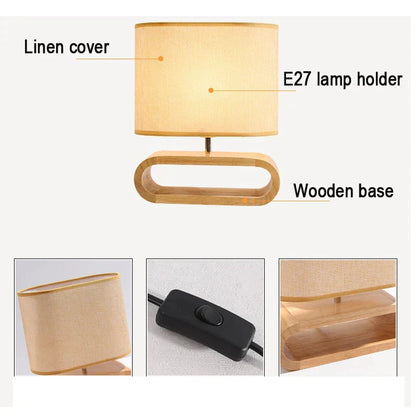 Rustic Wood Table Light – Natural and Handcrafted