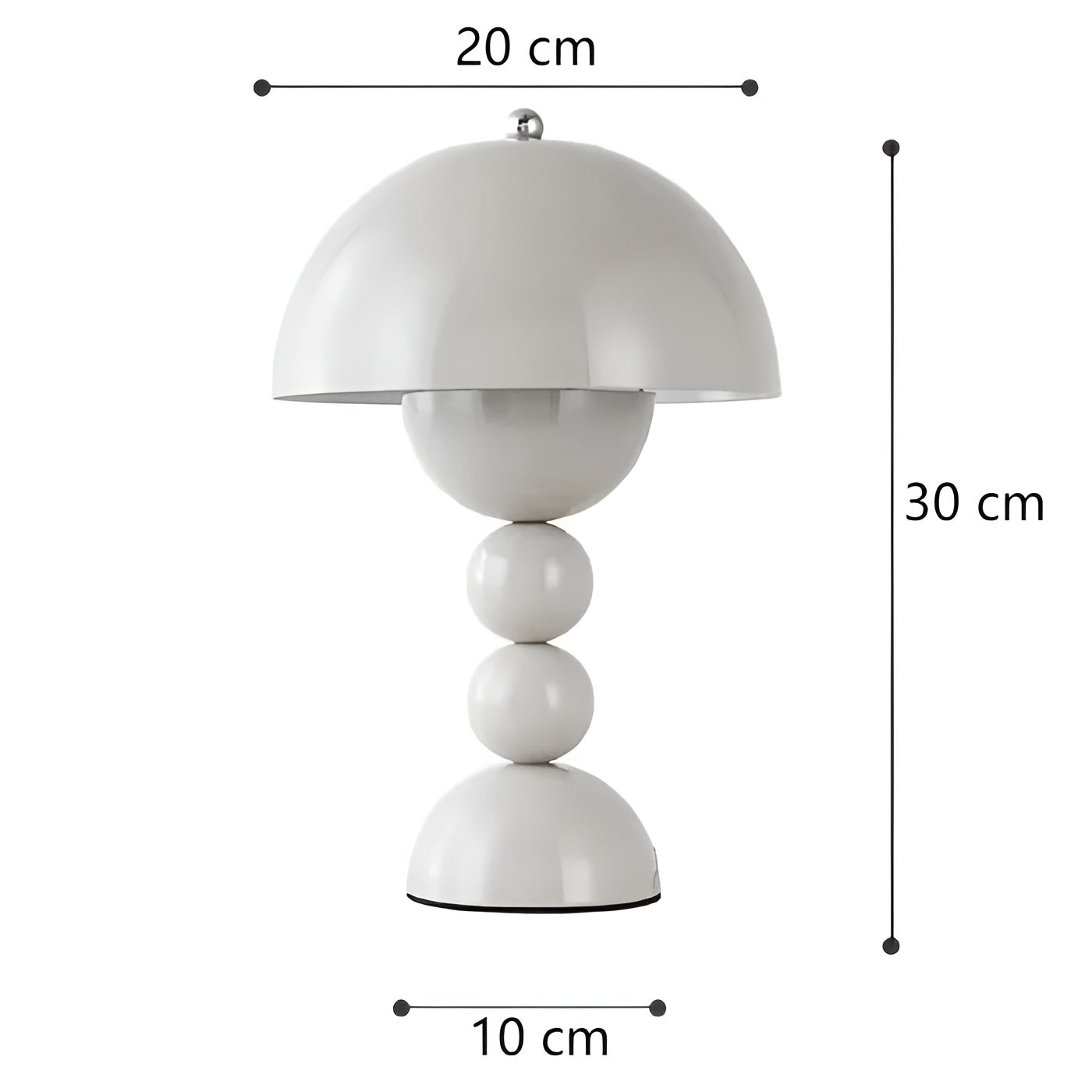 Simple White LED Desk Lamp with Dimmer