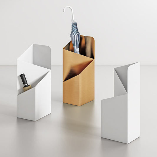 Slim Metal Umbrella Stand with Water Tray - Fesara