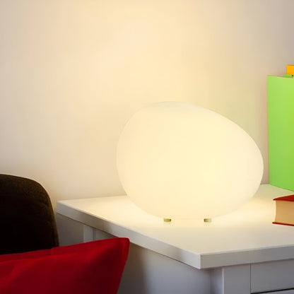 Rustic Rock-Style LED Desk Lamp