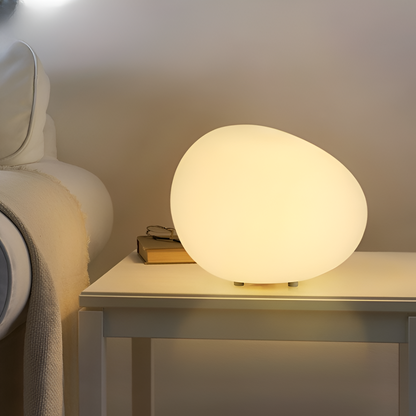 Rustic Rock-Style LED Desk Lamp