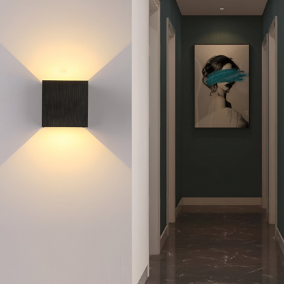 Slim LED Wall Light with USB and Dual Color