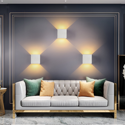 Slim LED Wall Light with USB and Dual Color