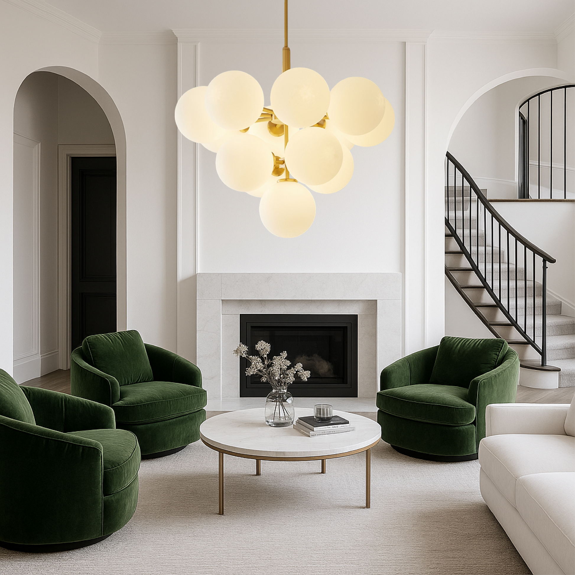 Nordic ball chandelier 3