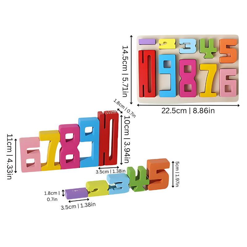 Stylish Number Display Clock