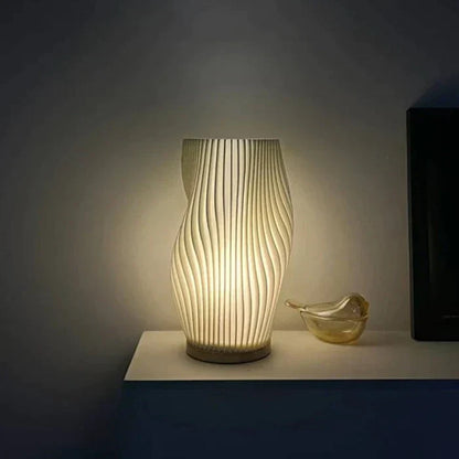 Curvy Color Changing Table Lamp