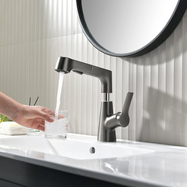 Adjustable Bathroom Shower Head with Rotating Hand Spray