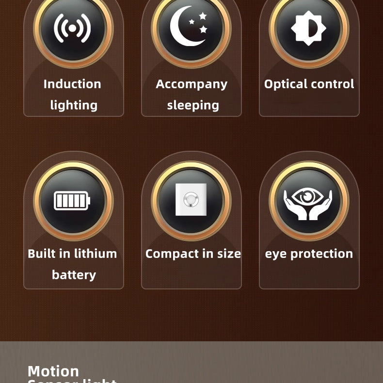 LED Motion Night Lamp with Portable Flashlight