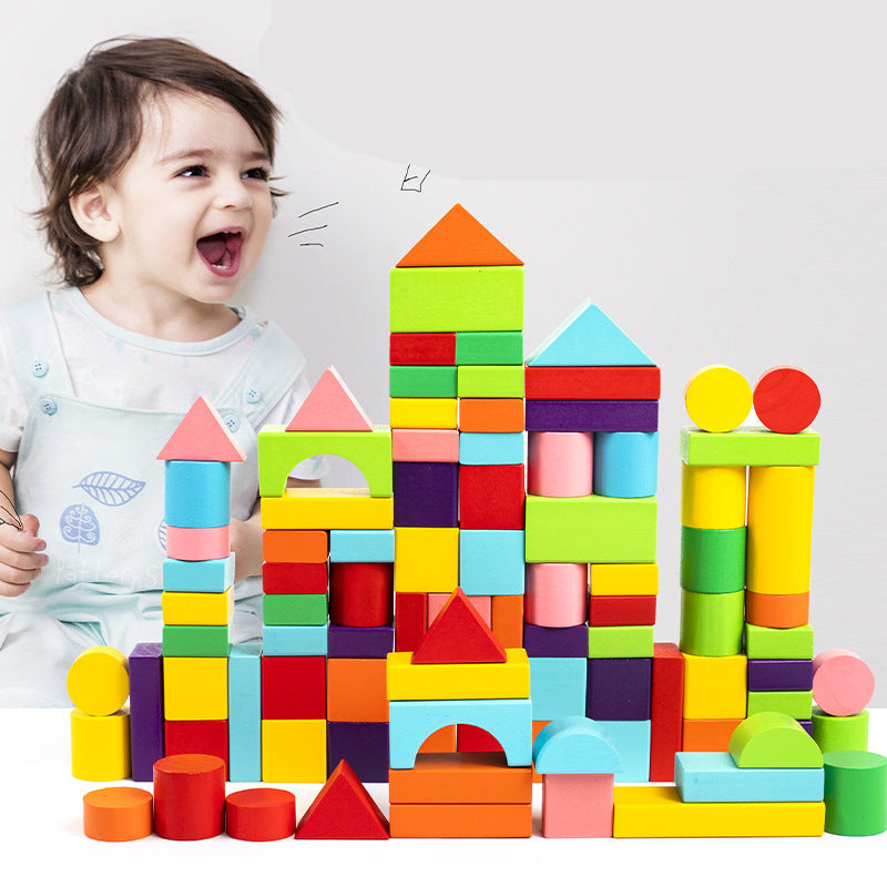 Fesara | Kids Building Blocks Set with Storage Bucket