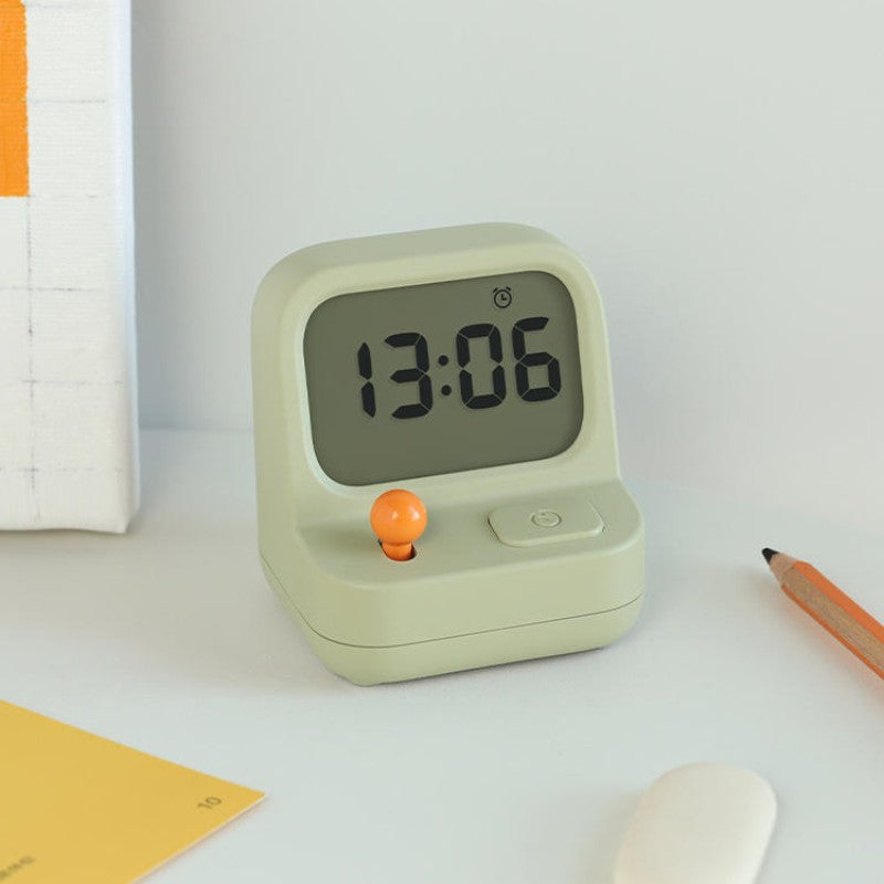 Retro Style Gaming Console With Alarm Clock