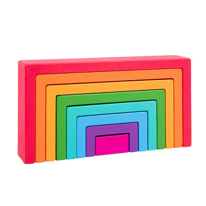 Colorful Kids Wooden Building Blocks Set
