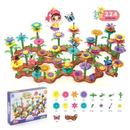 Colorful Blooming Brick Toy Set