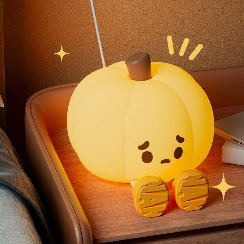 Warm Glow Pumpkin Silicone Table Lamp