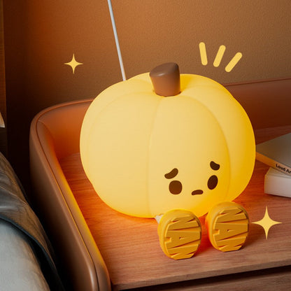 Warm Glow Pumpkin Silicone Table Lamp