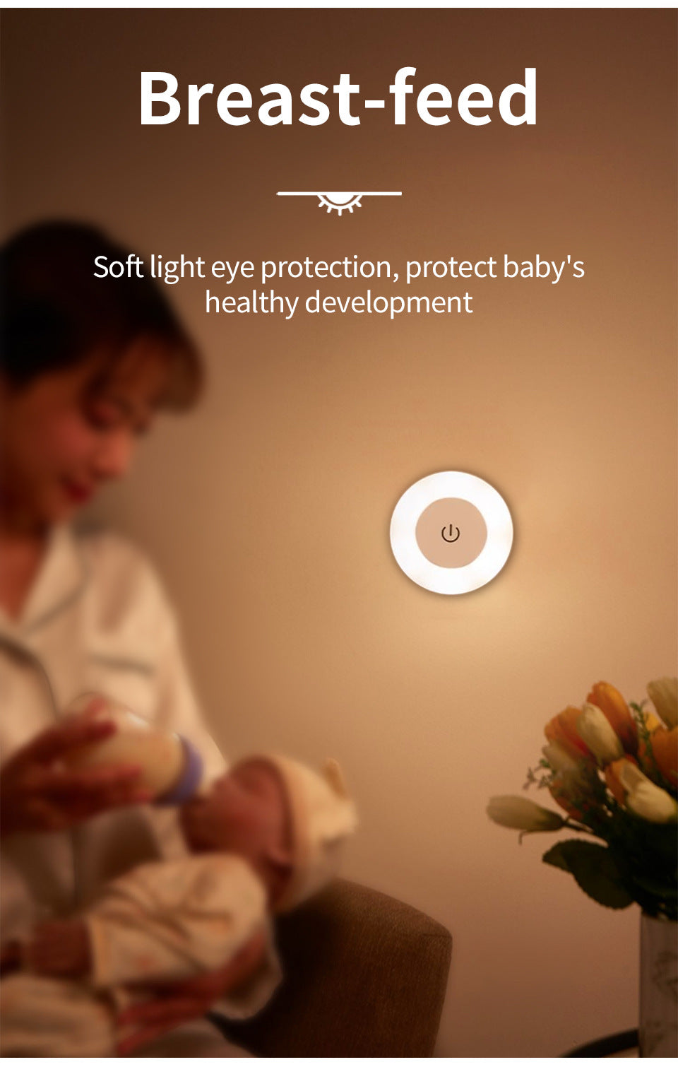 Automatic Dimmable LED Bedside Lamp