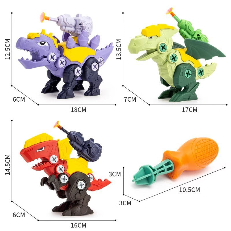 Fun Dinosaur Toy Set with Suction Blaster