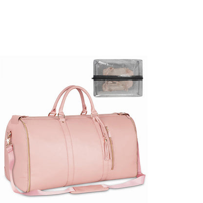 Large Wheeled Suitcase with Storage Compartments