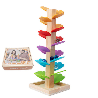 Classic Wooden Marble Run Toy