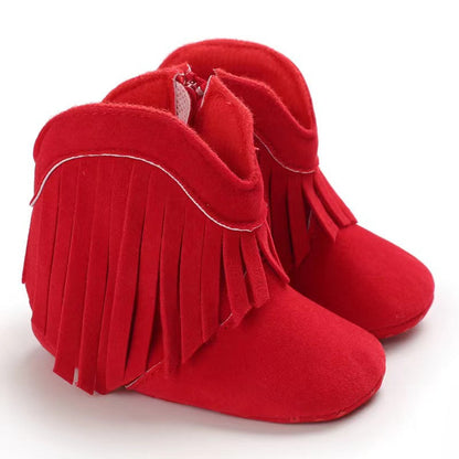 Warm Boys Cowboy Snow Boots
