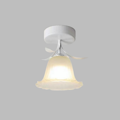 Elegant Glass Flower Ceiling Lamp