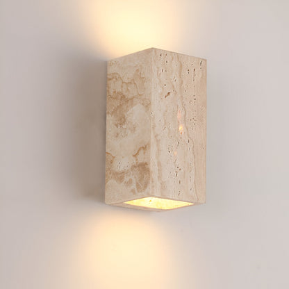 Simple Stone Outdoor LED Wall Sconce Light