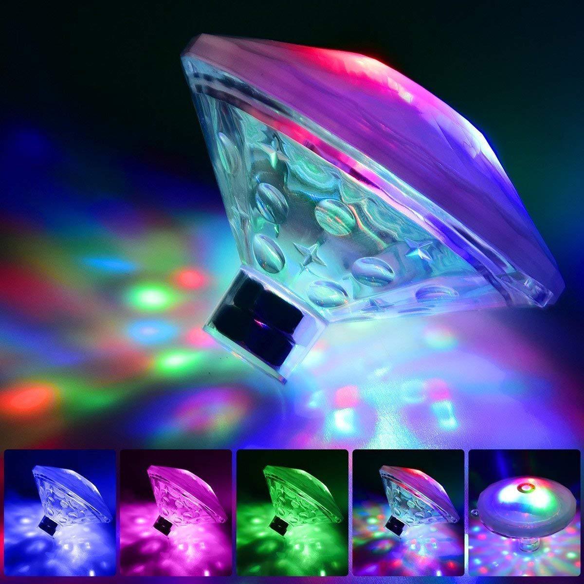 Colorful Solar Powered Pool Float Light Decoration