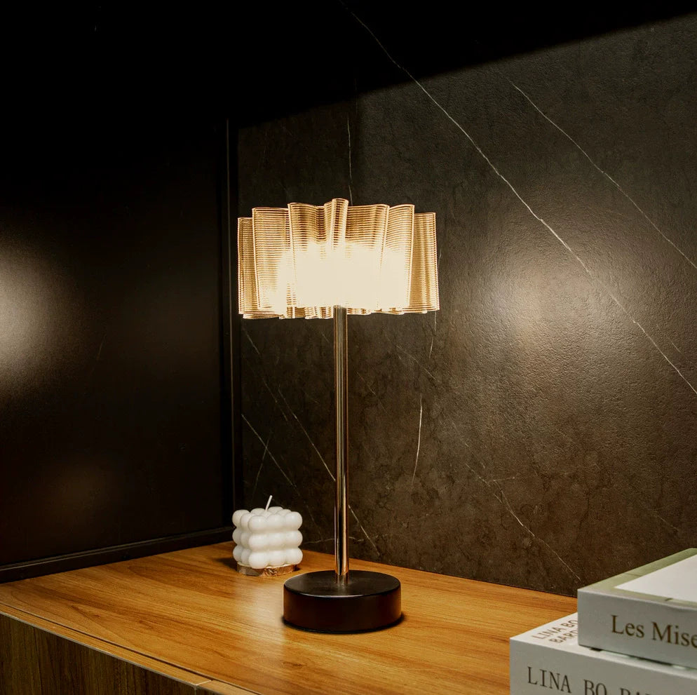 Folded Metal Portable Desk Lamp