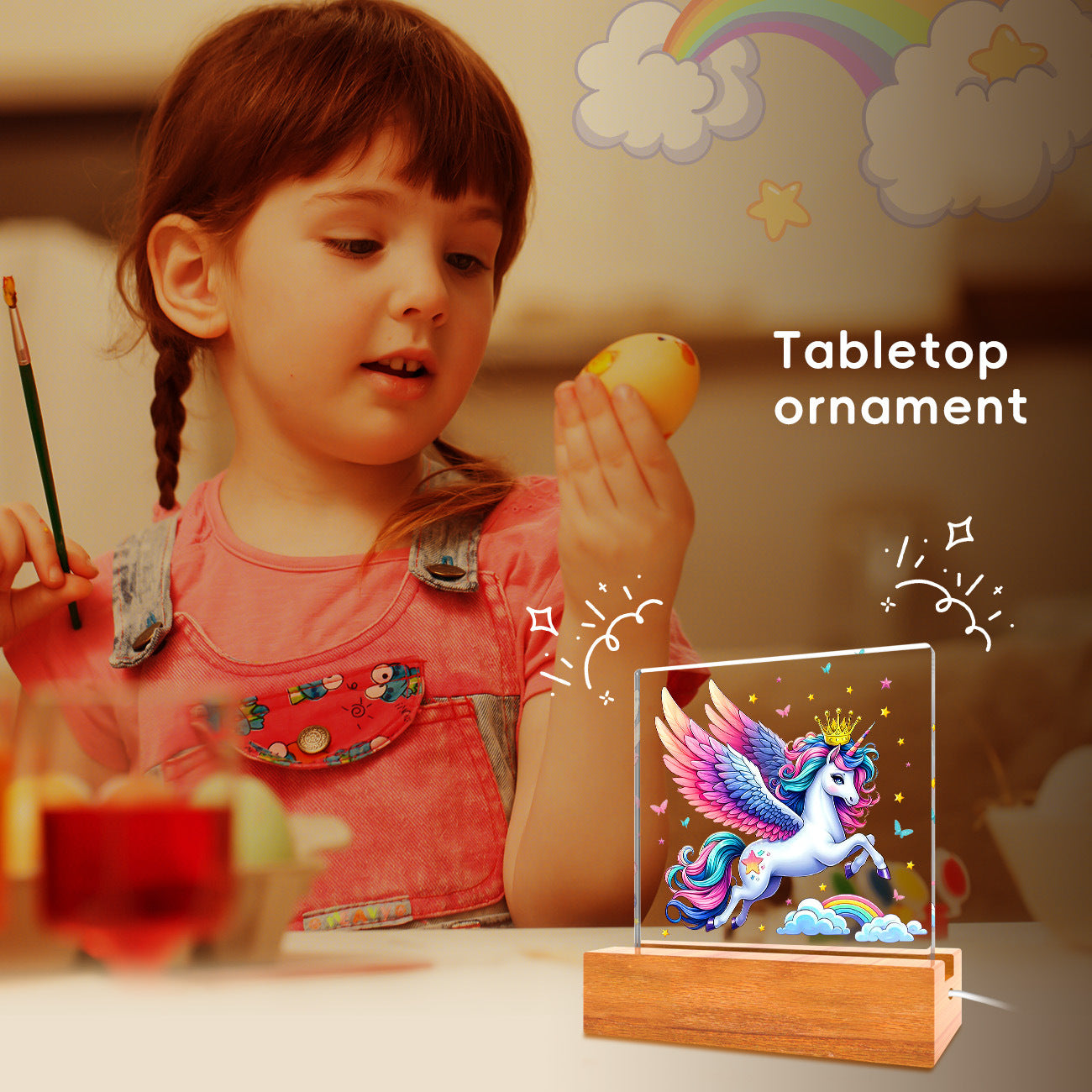 Colorful LED Kids Nightlight Fun USB Desk Lamp