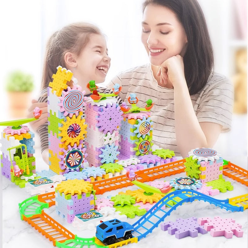 Creative Spinning Wooden Building Blocks Set - Fesara