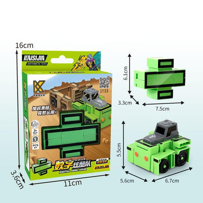 Fun Folding Number Car Toy Set