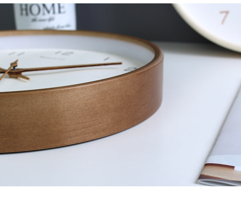 Natural Wooden Wall Clock