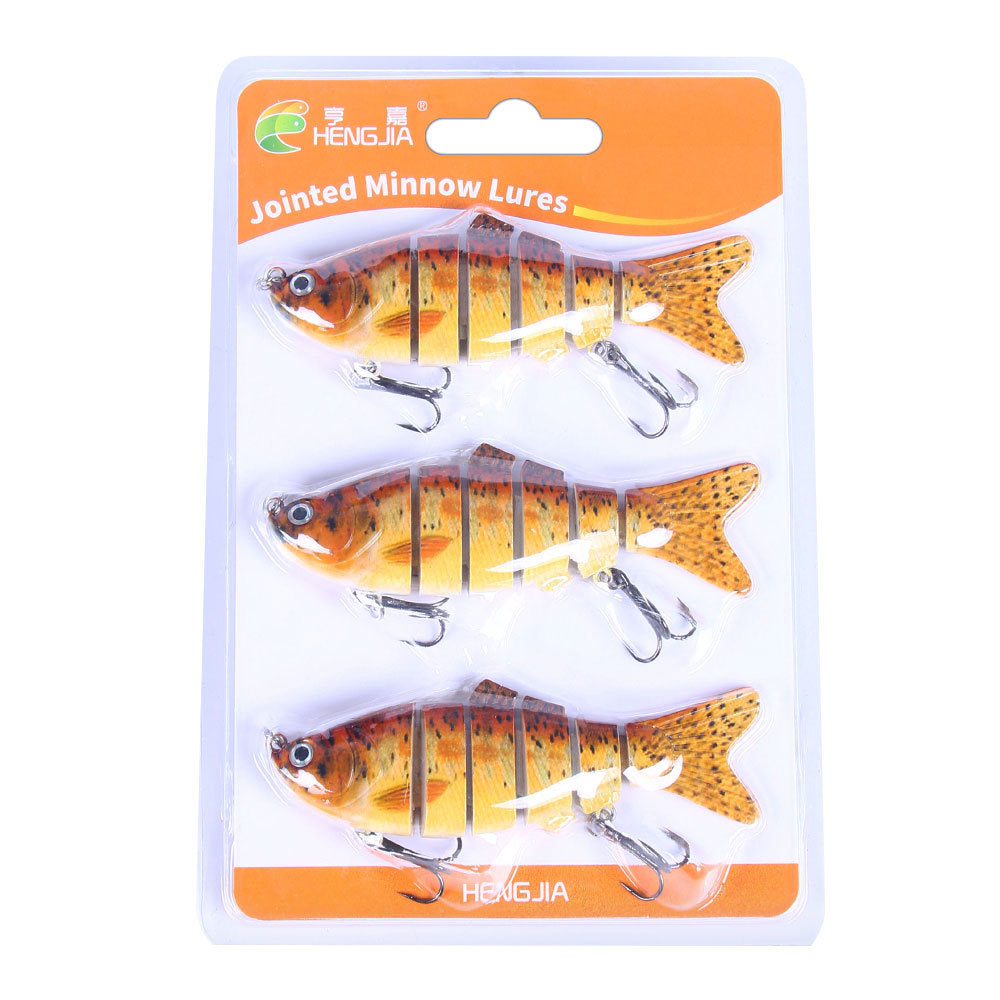 Realistic 6-Part Artificial Fishing Baits