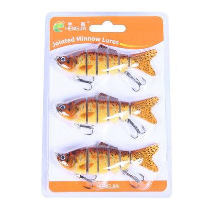 Realistic 6-Part Artificial Fishing Baits