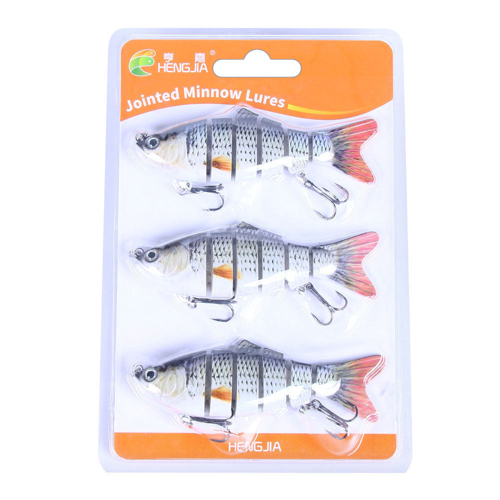 Realistic 6-Part Artificial Fishing Baits - Fesara
